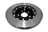 Disc Brakes Australia USA LLC Brake Rotors DBA52532BLKXD 5000 Fully Assembled 2-piece Black Hat XD Crossdrill Dimple KP [ Jeep SRT8 Grand Cherokee & Wrangler 05-> F ] thumbnail 3