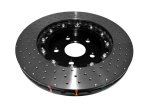Disc Brakes Australia USA LLC Brake Rotors DBA52532BLKXD 5000 Fully Assembled 2-piece Black Hat XD Crossdrill Dimple KP [ Jeep SRT8 Grand Cherokee & Wrangler 05-> F ] thumbnail 4