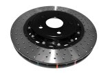 Disc Brakes Australia USA LLC Brake Rotors DBA52532BLKXD 5000 Fully Assembled 2-piece Black Hat XD Crossdrill Dimple KP [ Jeep SRT8 Grand Cherokee & Wrangler 05-> F ] thumbnail 5