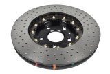 Disc Brakes Australia USA LLC Brake Rotors DBA53928BLKXD 5000 Fully Assembled 2-piece Black Hat XD Crossdrill Dimple KP [ Chevrolet Corvette C8 Z51 02/20-> F ] thumbnail 2