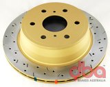 DBA HD Series 4000XS Brake Rotors DBA42011XS Disc Rotor, Cross-Drilled, Slotted, 4000 XS Series, Uni-Directional, Caddky, Chevrolet, GMC, Rear, Each thumbnail 8