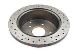 DBA HD Series 4000XS Brake Rotors DBA4041XS Disc Rotor, Cross-Drilled, Slotted, 4000 XS Series, Uni-Directional, Pontiac, Rear, Each thumbnail 4