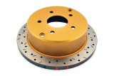 DBA HD Series 4000XS Brake Rotors DBA4041XS Disc Rotor, Cross-Drilled, Slotted, 4000 XS Series, Uni-Directional, Pontiac, Rear, Each thumbnail 5