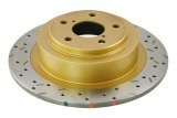 DBA HD Series 4000XS Brake Rotors DBA4657XS Disc Rotor, Cross-Drilled, Slotted, 4000 XS Series, Uni-Directional, Subaru, Rear, Each thumbnail 4
