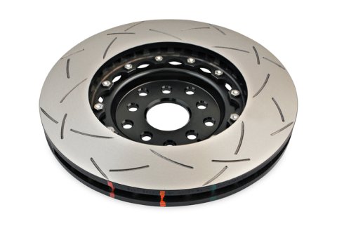 DBA Club Spec 5000 T3 Brake Rotors for 2004-2014 IMPREZA, 2015-2017 WRX, 2015-2016 WRX STI - DBA5654BLKS-10 Rotor, T3, Vented, Slotted Surface, Iron, Black Painted, Subaru, Front, Each thumbnail 4