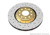 Disc Brakes Australia USA LLC - Brake Rotors for 2013-2016 CTS DBA52608BLKRXS 5000 Fully Assembled 2-piece Black Hat XS Crossdrilled/Slotted 72CV [ Camaro ZL1 Cadillac CTS-V F ] thumbnail 1