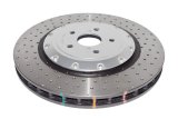 Disc Brakes Australia USA LLC Brake Rotors DBA52788SLVXD 5000 Fully Assembled 2-piece CLEAR Anodised Hat Cross Drilled/Dimpled KP [ Lexus GS-F URL10R & RC-F USC10R V8 09/2014-> F ] Flat rings 52632.1XD thumbnail 1