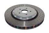 Disc Brakes Australia USA LLC Brake Rotors DBA52788SLVXD 5000 Fully Assembled 2-piece CLEAR Anodised Hat Cross Drilled/Dimpled KP [ Lexus GS-F URL10R & RC-F USC10R V8 09/2014-> F ] Flat rings 52632.1XD thumbnail 2