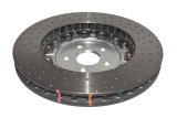 Disc Brakes Australia USA LLC Brake Rotors DBA52788SLVXD 5000 Fully Assembled 2-piece CLEAR Anodised Hat Cross Drilled/Dimpled KP [ Lexus GS-F URL10R & RC-F USC10R V8 09/2014-> F ] Flat rings 52632.1XD thumbnail 3