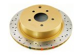 DBA HD Series 4000XS Brake Rotors for 2003-2006 FX35, FX45, 2005-2014 MURANO - DBA42313XS Disc Rotor, Cross-Drilled, Slotted, 4000 XS Series, Uni-Directional, thumbnail 4