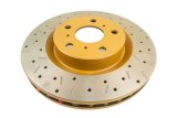 DBA HD Series 4000XS Brake Rotors DBA42028XS Disc Rotor, Cross-Drilled, Slotted, 4000 XS Series, Uni-Directional, Pontiac, Front, Each thumbnail 4