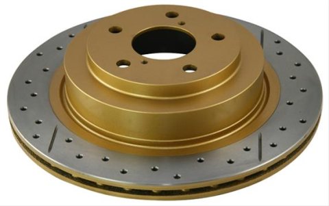 DBA Street Series X-Gold Disc Brake Rotors DBA573X Cross Drilled/Slotted Rotor