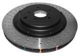 Disc Brakes Australia USA LLC Brake Rotors DBA52632BLKXD 5000 Fully Assembled 2-piece Black Hat XD Crossdrill Dimple KP [ JEEP Grand Cherokee SRT 2011> F ] thumbnail 3