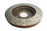 DBA HD Series 4000XS Brake Rotors DBA42010XS Disc Rotor, Cross-Drilled, Slotted, 4000 XS Series, Uni-Directional, Caddky, Chevrolet, GMC, Front, Each thumbnail 5
