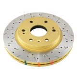 DBA HD Series 4000XS Brake Rotors DBA42010XS Disc Rotor, Cross-Drilled, Slotted, 4000 XS Series, Uni-Directional, Caddky, Chevrolet, GMC, Front, Each thumbnail 9