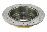 DBA HD Series 4000XS Brake Rotors DBA4644XS Disc Rotor, Cross-Drilled, Slotted, 4000 XS Series, Uni-Directional, Subaru, Rear, Each thumbnail 5