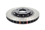 Disc Brakes Australia USA LLC Brake Rotors DBA52472BLKXD 5000 Fully Assembled 2-piece Black XD Crossdrilled/Dimpled KP [ Hyundai i40 17/18'' wheels 11-> F ] thumbnail 1