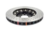 Disc Brakes Australia USA LLC Brake Rotors DBA52472BLKXD 5000 Fully Assembled 2-piece Black XD Crossdrilled/Dimpled KP [ Hyundai i40 17/18'' wheels 11-> F ] thumbnail 2