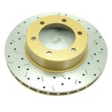 DBA HD Series 4000XS Brake Rotors DBA4792XS Disc Rotor, Cross-Drilled, Slotted, 4000 XS Series, Uni-Directional, Toyota, Front, Each thumbnail 9