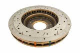 DBA HD Series 4000XS Brake Rotors DBA4909XS Disc Rotor, Cross-Drilled, Slotted, 4000 XS Series, Uni-Directional, Nissan, Front, Each thumbnail 5