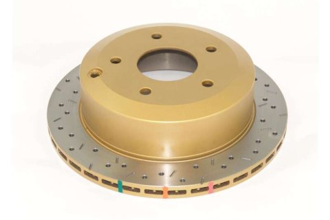 DBA HD Series 4000XS Brake Rotors DBA42021XS Disc Rotor, Cross-Drilled, Slotted, 4000 XS Series, Uni-Directional, Pontiac, GTO, Rear, Each thumbnail 4
