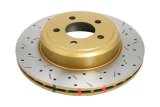 DBA HD Series 4000XS Brake Rotors DBA42439XS Disc Rotor, Cross-Drilled, Slotted, 4000 XS Series, Uni-Directional, Chrysler, Dodge, Rear, Each thumbnail 4