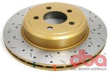 DBA HD Series 4000XS Brake Rotors DBA42439XS Disc Rotor, Cross-Drilled, Slotted, 4000 XS Series, Uni-Directional, Chrysler, Dodge, Rear, Each thumbnail 8