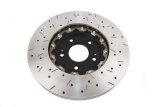 DBA HD Series 5000XS Brake Rotors DBA52218BLKXS Rotor, 5000XS, Vented, Cross-Drilled and Slotted Surface, Iron, Black Painted, Mitsubishi, Front, Each thumbnail 9