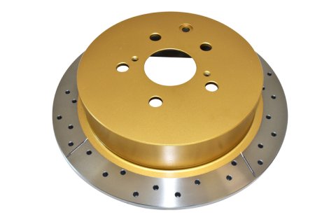 Disc Brakes Australia USA LLC Brake Rotors DBA2733X Street Gold Cross-drilled/Slotted SLD[ Toyota Kluger GSU50 GSU55 14-16 R ]