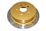 Disc Brakes Australia USA LLC Brake Rotors DBA2733X Street Gold Cross-drilled/Slotted SLD[ Toyota Kluger GSU50 GSU55 14-16 R ] thumbnail 3