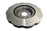 Disc Brakes Australia USA LLC Brake Rotors DBA42808WXD 4000 Crossdrill Dimple WAVE KP [ VW Golf Mk: 5&6 F ] thumbnail 2