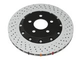 Disc Brakes Australia USA LLC Brake Rotors DBA53050BLKXD-10 5000 Fully Assembled 2-piece BLACK XD Crossdrilled/Dimpled KP [ Subaru WRX STi (Brembo 6 Pot R Yellow Calipers) 19 Inch Rim 04/17-> F ] thumbnail 8