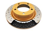 Disc Brakes Australia USA LLC Brake Rotors DBA53050BLKXD-10 5000 Fully Assembled 2-piece BLACK XD Crossdrilled/Dimpled KP [ Subaru WRX STi (Brembo 6 Pot R Yellow Calipers) 19 Inch Rim 04/17-> F ] thumbnail 9