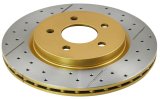 DBA Street Series T2 Disc Brake Rotors DBA2114X Rotor, T2, Iron, Black, Drilled/Slotted, Ford, Rear, Each thumbnail 2