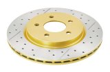 DBA Street Series T2 Disc Brake Rotors DBA2114X Rotor, T2, Iron, Black, Drilled/Slotted, Ford, Rear, Each thumbnail 3