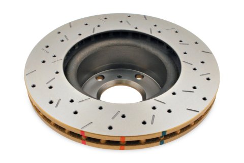 DBA HD Series 4000XS Brake Rotors DBA4793XS Disc Rotor, Cross-Drilled, Slotted, 4000 XS Series, Uni-Directional, Lexus, Toyota, Rear, Each thumbnail 9