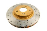 DBA HD Series 4000XS Brake Rotors DBA42500XS Disc Rotor, Cross-Drilled, Slotted, 4000 XS Series, Uni-Directional, Honda, Front, Each thumbnail 4