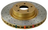 DBA HD Series 4000XS Brake Rotors DBA47420XS Disc Rotor, Cross-Drilled, Slotted, 4000 XS Series, Uni-Directional, Toyota, Front, Each thumbnail 7