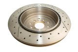 DBA Street Series X-Gold Disc Brake Rotors for 2004-2007 IMPREZA - DBA655X-10 Rotor, Cross-Drilled, Slotted, X-Gold, Uni-Directional, Subaru, Rear, Each thumbnail 5