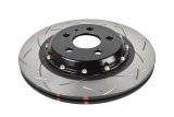 Disc Brakes Australia USA LLC Brake Rotors DBA53943BLKS 5000 Fully Assembled 2-piece Black T3 Slotted KP [ TESLA MODEL 3 PERFORMANCE 05/19-> R ] thumbnail 1