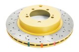 DBA HD Series 4000XS Brake Rotors DBA4419XS Disc Rotor, Cross-Drilled, Slotted, 4000 XS Series, Uni-Directional, Mitsubishi, Rear, Each thumbnail 4