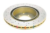 DBA HD Series 4000XS Brake Rotors DBA4419XS Disc Rotor, Cross-Drilled, Slotted, 4000 XS Series, Uni-Directional, Mitsubishi, Rear, Each thumbnail 5