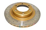 DBA HD Series 4000XS Brake Rotors for 2003-2010 4RUNNER, 2003-2009 GX470, 2002-2004 LAND CRUISER - DBA42700XS Disc Rotor, Cross-Drilled, Slotted, 4000 XS Series, Uni-Directional, Toyota, Front, Each thumbnail 4