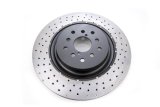Disc Brakes Australia USA LLC Brake Rotors DBA43050XD-10 4000 XD Crossdrilled/Dimpled KP [ Subaru WRX STi ( Brembo 6 Pot Spec "R" Yellow Calipers ) 19 Inch Rim 04/17-> F ] thumbnail 1