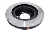 DBA Club Spec 4000 T3 Brake Rotors DBA42724S Rotor, T3, Vented, Slotted Surface, Iron, Black Painted, Toyora, Front, Each thumbnail 5