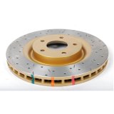 DBA HD Series 4000XS Brake Rotors DBA42990XS Disc Rotor, Cross-Drilled, Slotted, 4000 XS Series, Uni-Directional, Chevrolet, Corvette, Front, Each thumbnail 7