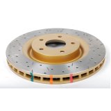 DBA HD Series 4000XS Brake Rotors DBA42990XS Disc Rotor, Cross-Drilled, Slotted, 4000 XS Series, Uni-Directional, Chevrolet, Corvette, Front, Each thumbnail 9