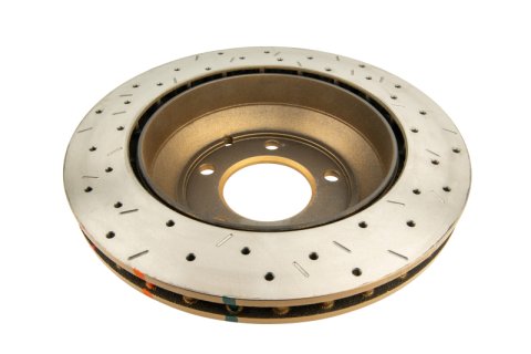 DBA HD Series 4000XS Brake Rotors for 2003-2018 CAYENNE, 2007-2015 Q7, 2004-2017 TOUAREG - DBA42245XS Disc Rotor, Cross-Drilled, Slotted, 4000 XS Series, Uni-Directional, Audi, Porsche, VW, Rear, Each thumbnail 4