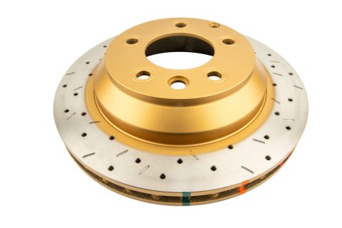 DBA HD Series 4000XS Brake Rotors for 2003-2018 CAYENNE, 2007-2015 Q7, 2004-2017 TOUAREG - DBA42245XS Disc Rotor, Cross-Drilled, Slotted, 4000 XS Series, Uni-Directional, Audi, Porsche, VW, Rear, Each thumbnail 6
