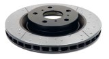 DBA Street Series X-Gold Disc Brake Rotors for 1994-2004 MUSTANG - DBA069BLKX Rotor, Cross-Drilled, Slotted, X-Gold, Uni-Directional, Ford, Front, Each thumbnail 6